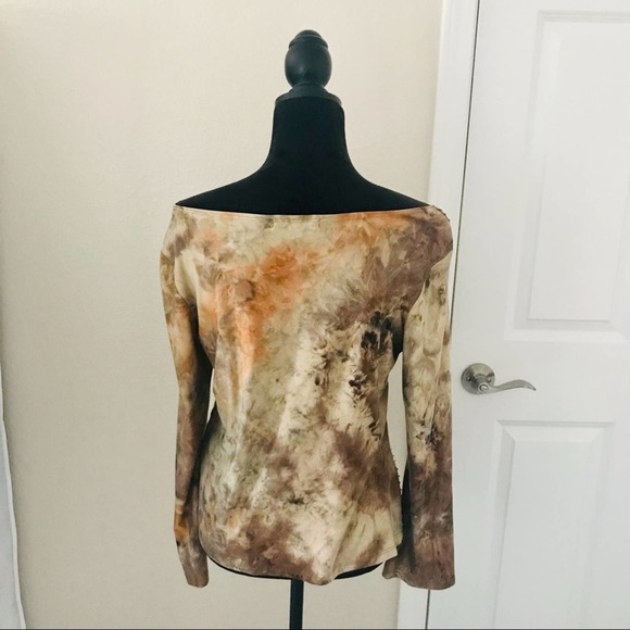 Only Nine Multi Color Print Blouse Size Small - Picture 4 of 5